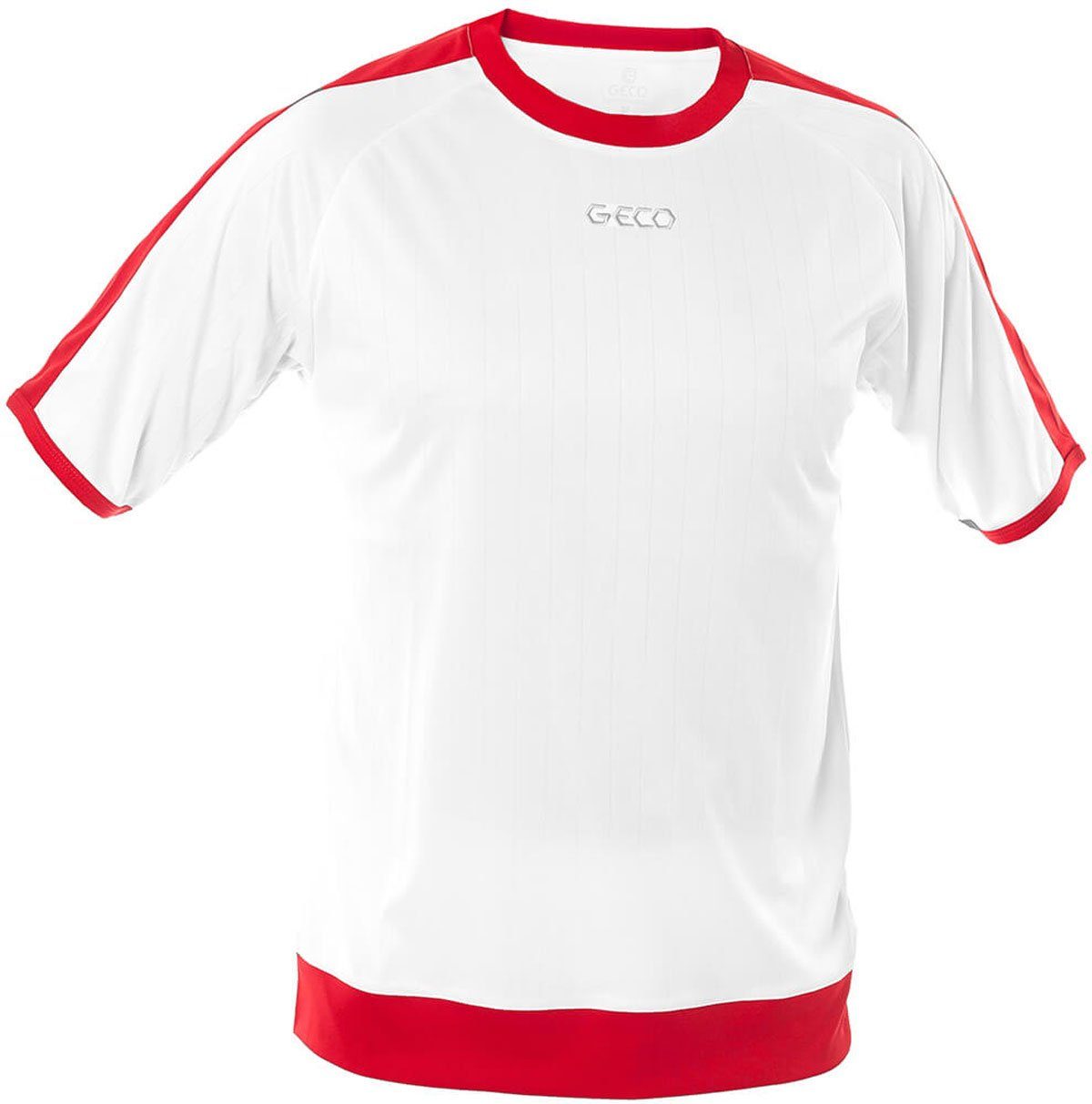 zweifarbig kurzarm weiß/rot NOTOS Trikot Geco Sportswear Fußballtrikot Fußball Geco