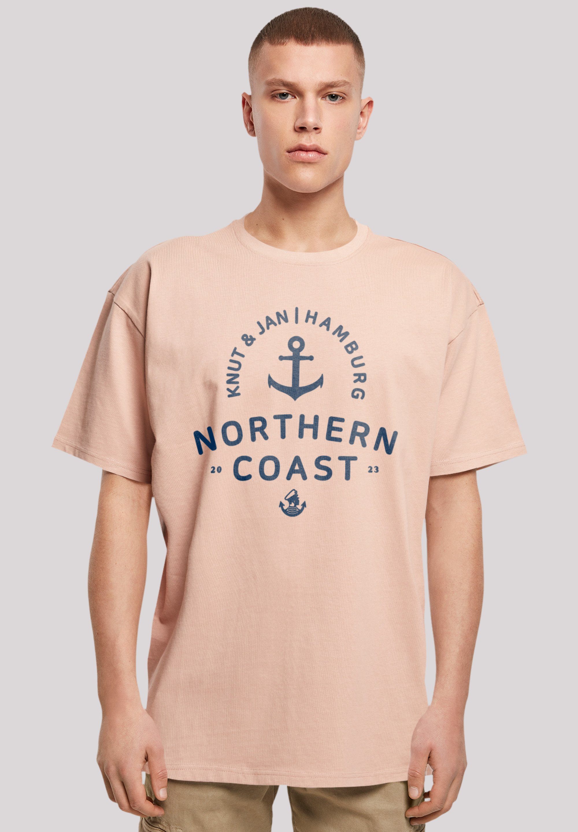 [Neu, toller Preis!] F4NT4STIC T-Shirt Nordsee Hamburg Knut Jan & amber Print
