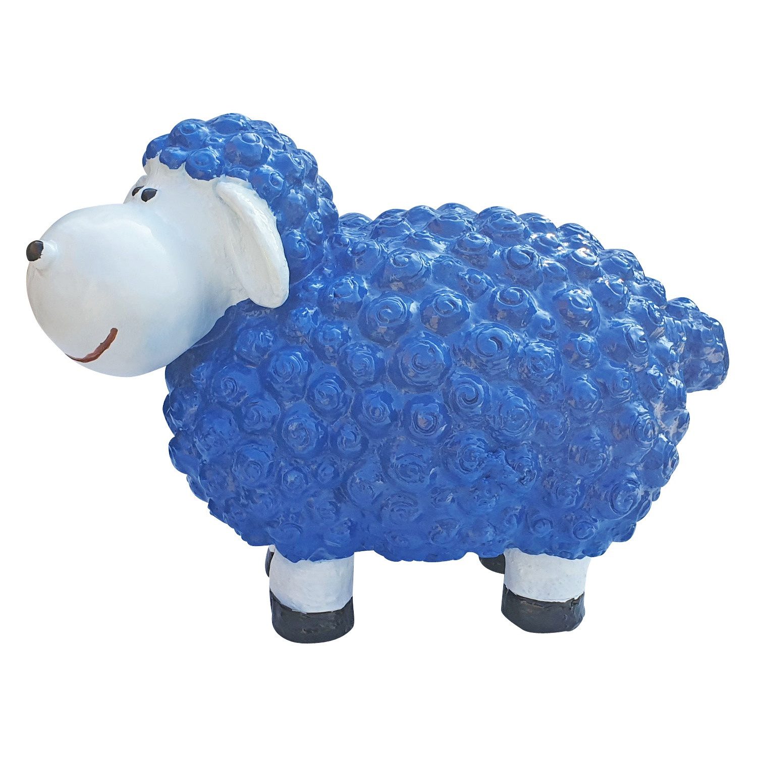 Fachhandel Plus Tierfigur Deko Schaf mittel Gartenfigur Schaf Bunte Schafe für den Garten (1 St), Farbenfrohe Gartenfigur