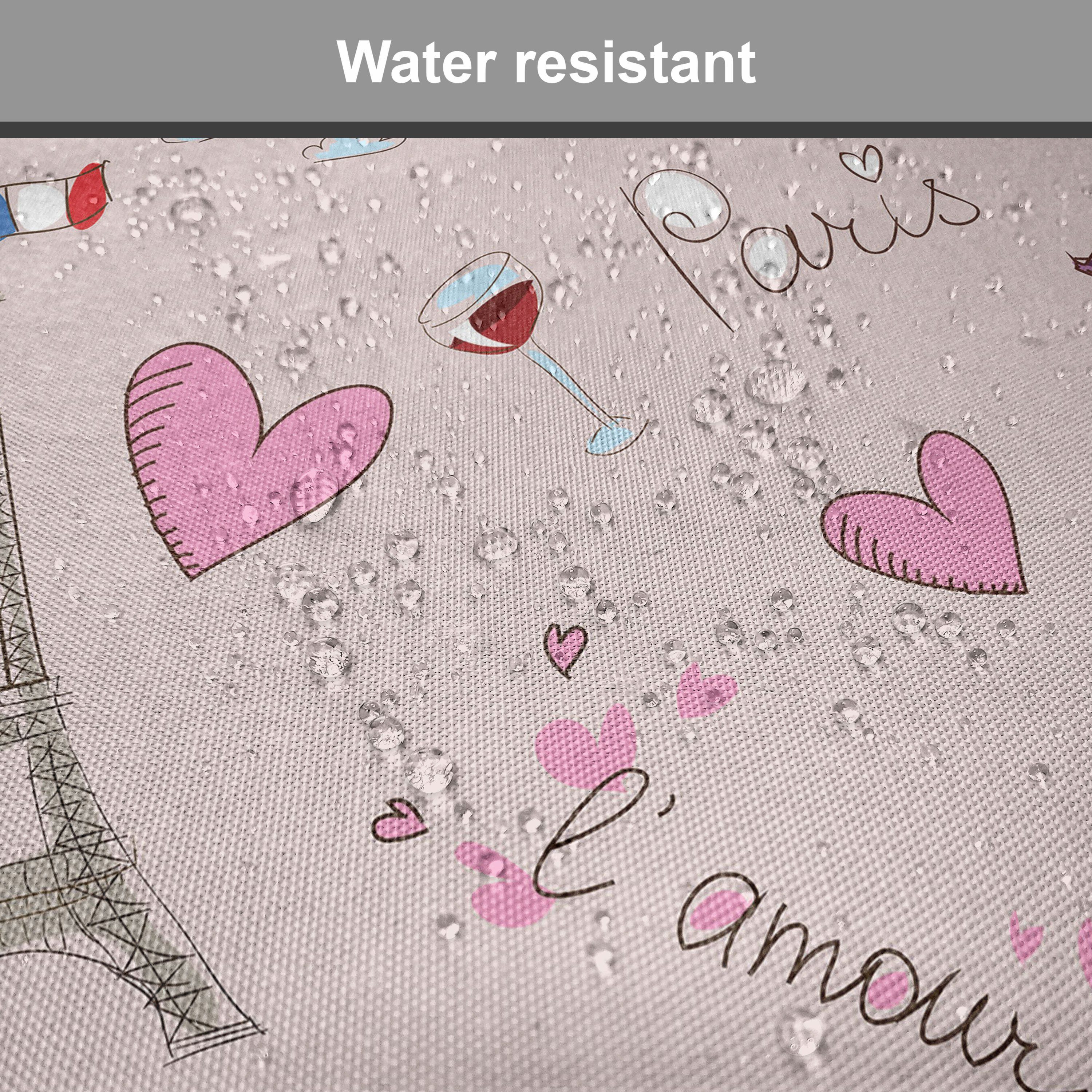 Paris Französisch Dekoratives Abakuhaus Kissen Beliebte wasserfestes Stuhlkissen Flagge Riemen Küchensitze, mit für