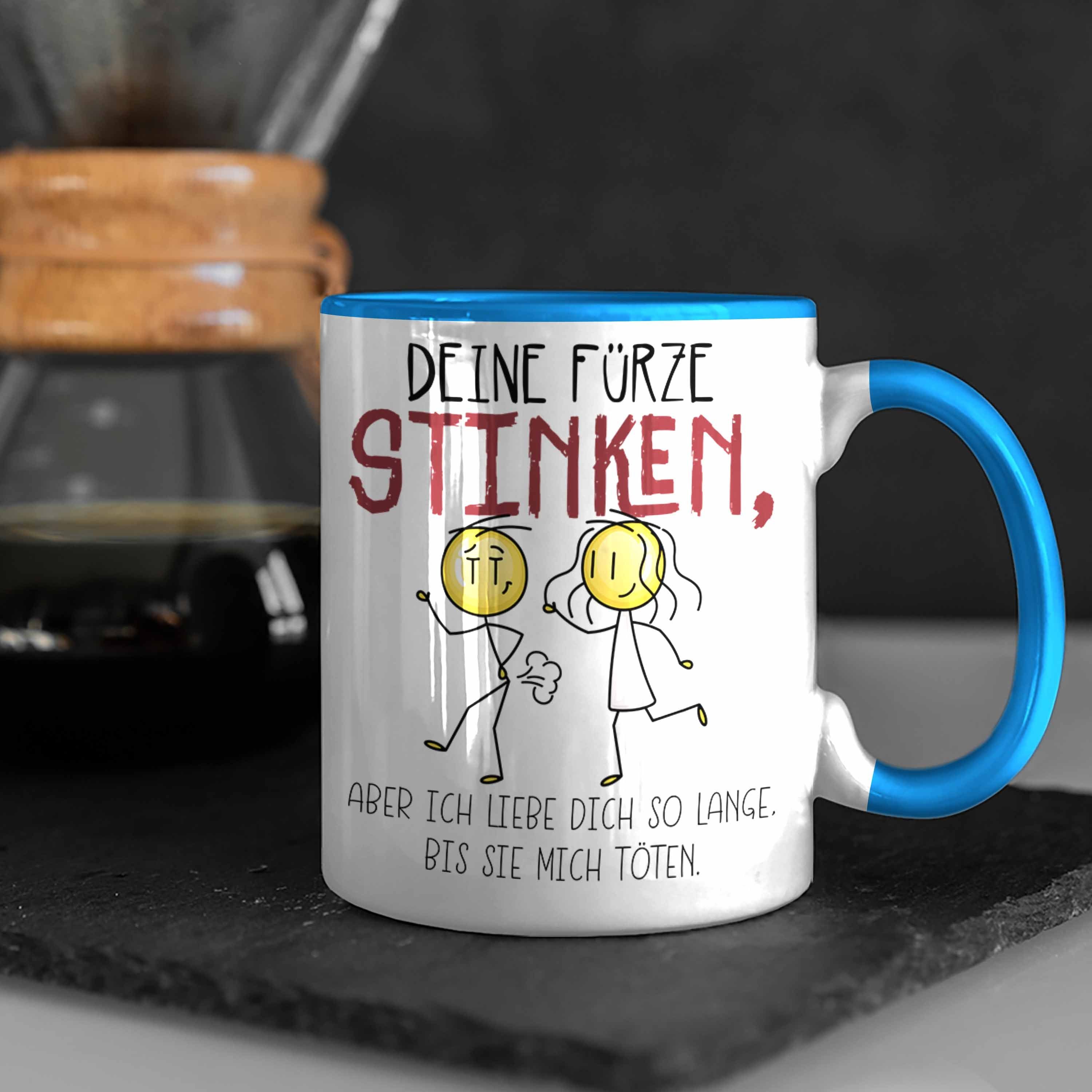 Valentinstag Blau Stinken Tasse Fürze Freundin Trendation Tasse Liebe Deine Geschenk Partner