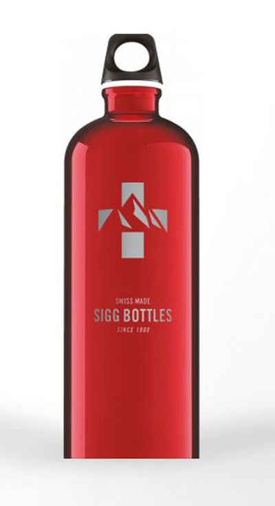 Sigg Trinkflasche, Sigg Trinkflasche Mountain Red 1l