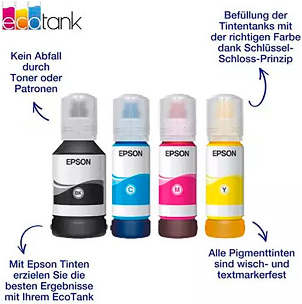Epson 113, original Epson ecotank Tintenpatrone (Packung, 4-tlg., Multipack)