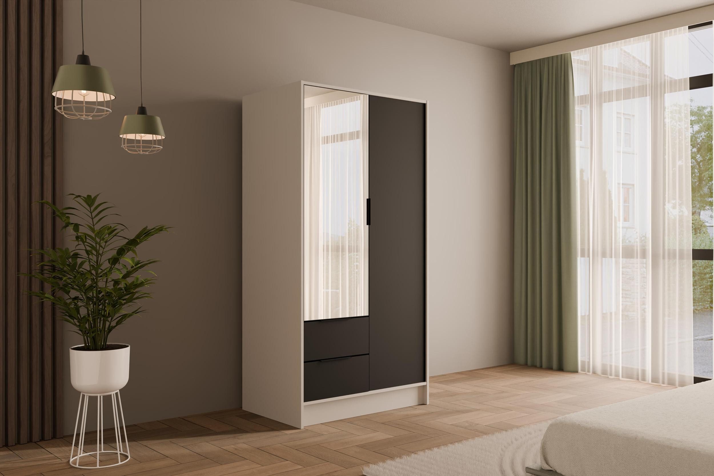 ALTDECOR Drehtürenschrank KOLIN (Kleiderschrank Garderobenschrank mit günstig online kaufen