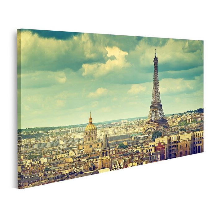 islandburner Leinwandbild Bild auf Leinwand Eiffelturm Paris Frankreich Blick Europa Wandbild Po