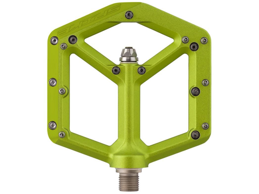 SPANK Universalpedale Spank Pedale Spike Reboot Flat Pedal Green