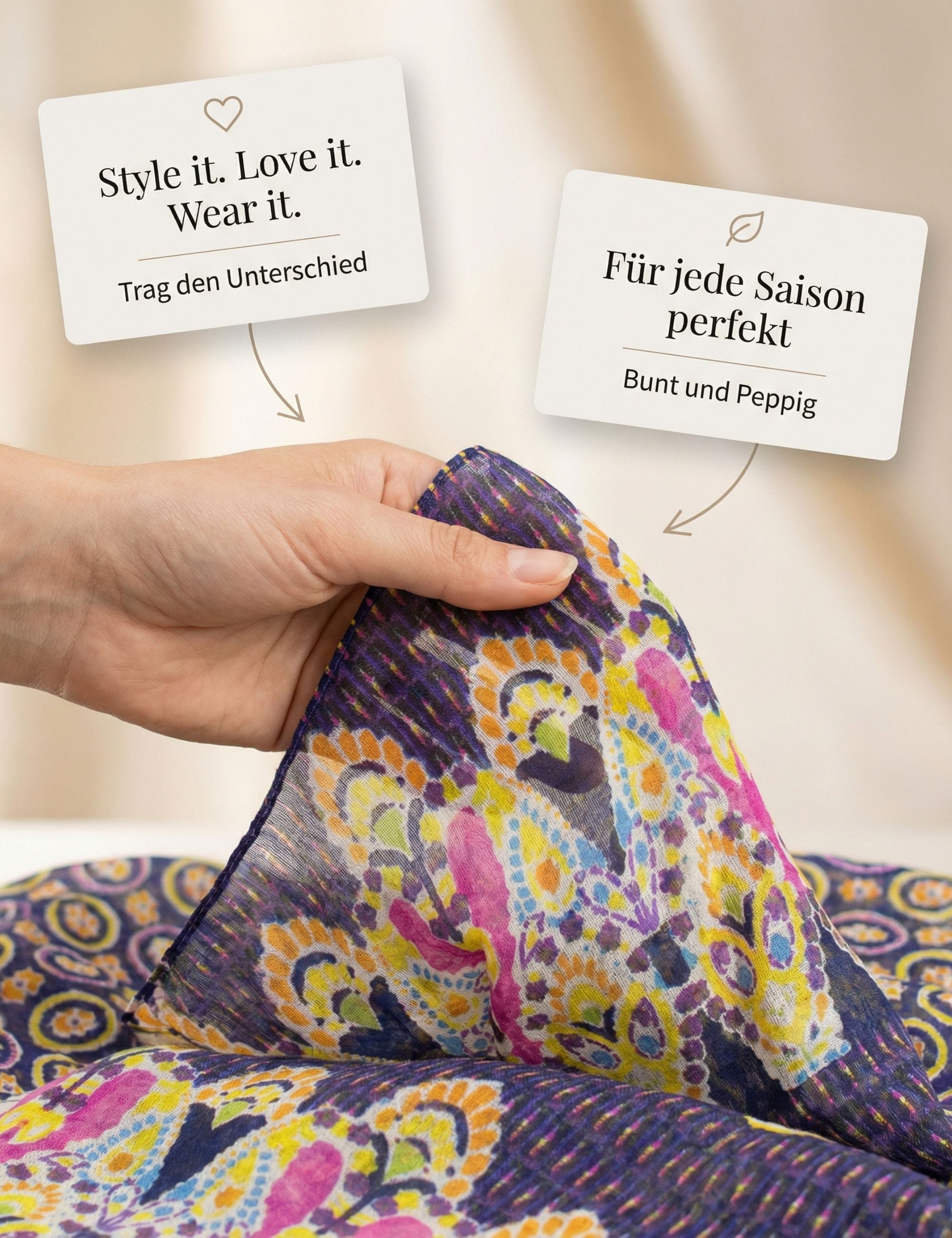 Sunsa Halstuch Damen Schal Tuch. Baumwolle Halstuch. Sommer Scarf ., Abstract Modern Aufdruck