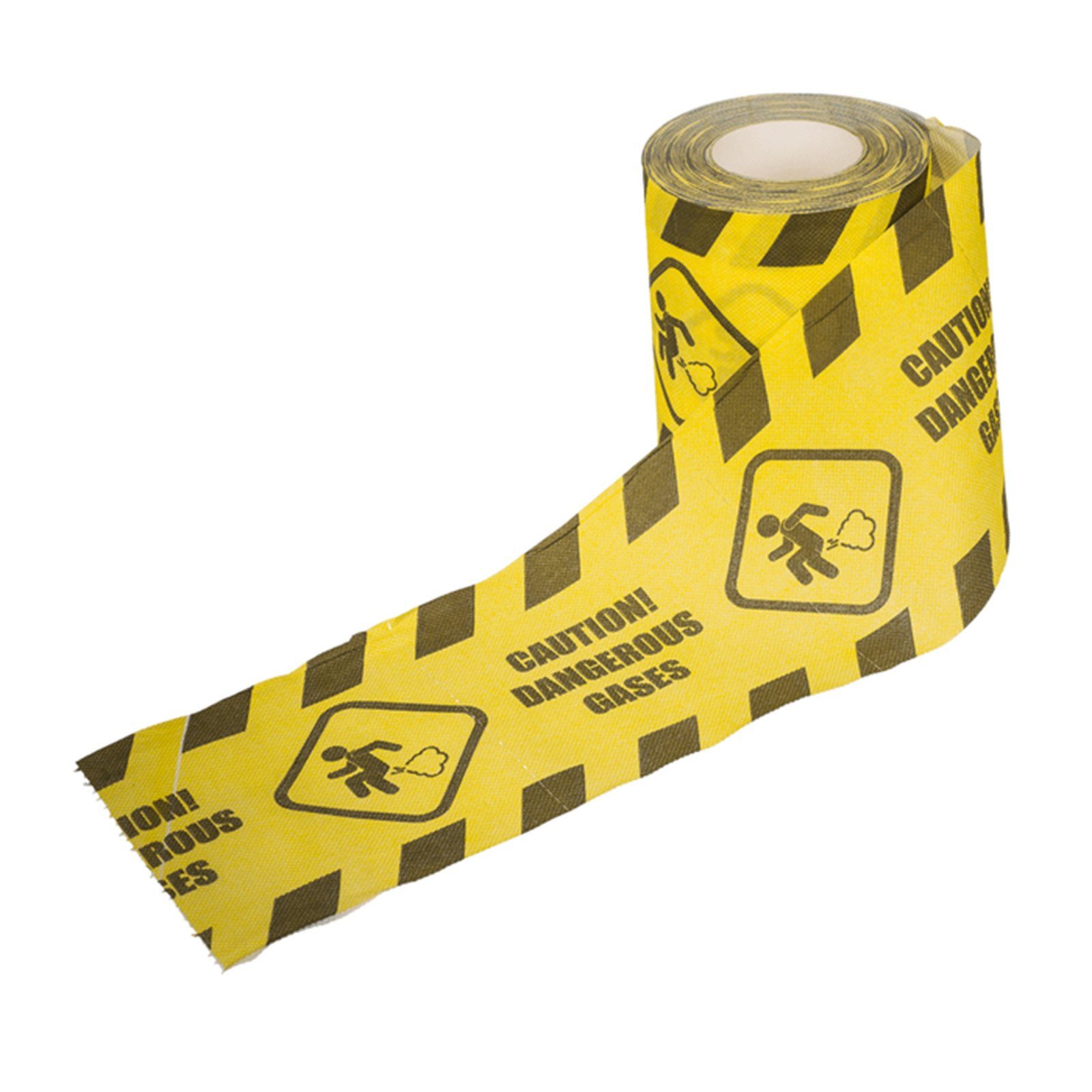 Out of the Blue Papierdekoration Toilettenpapier Caution Dangerous Gases mit Furz Piktrogramm | Partydekoration