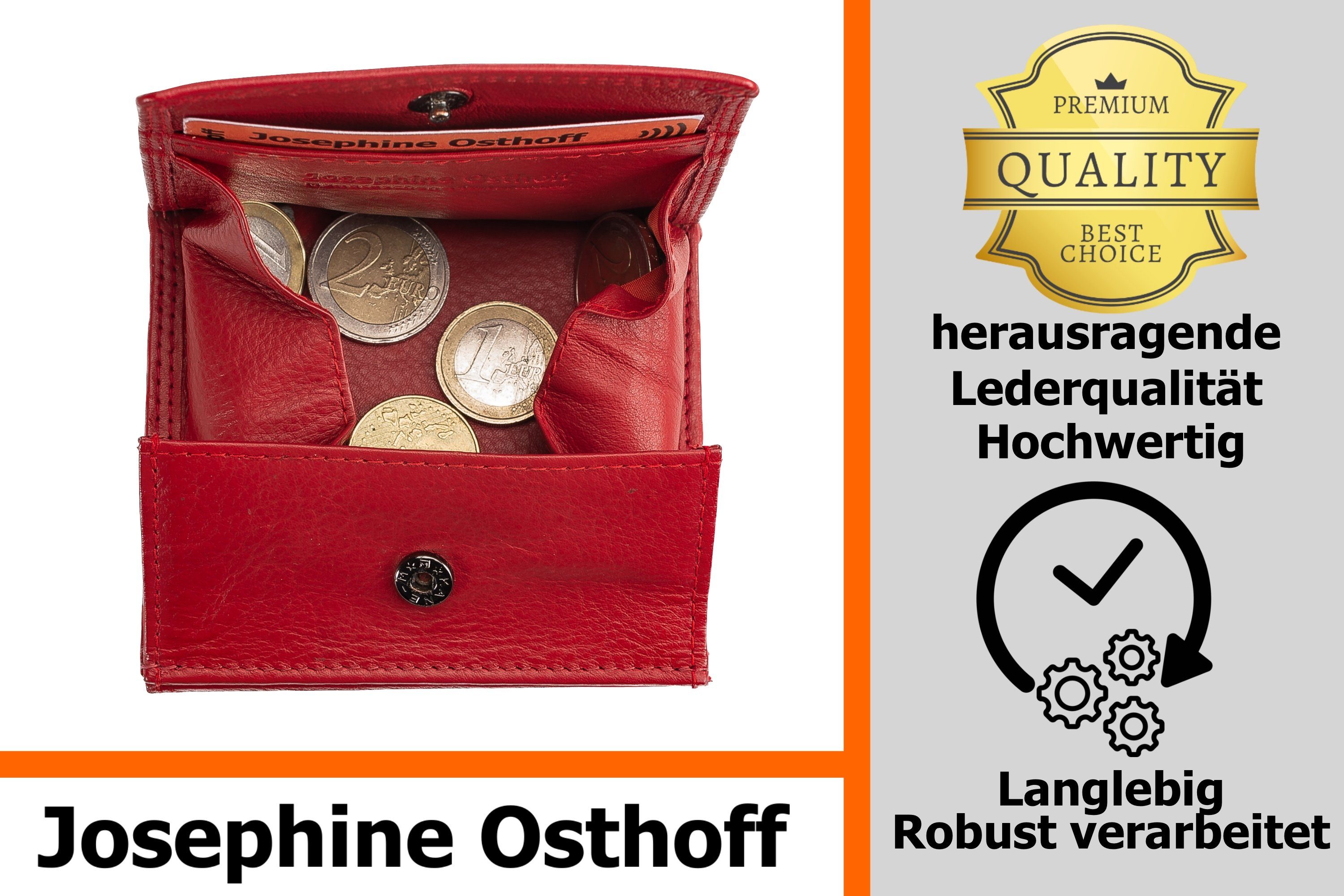 Josephine Osthoff Geldbörse Wiener Schachtel Geldbörse kirsche günstig online kaufen