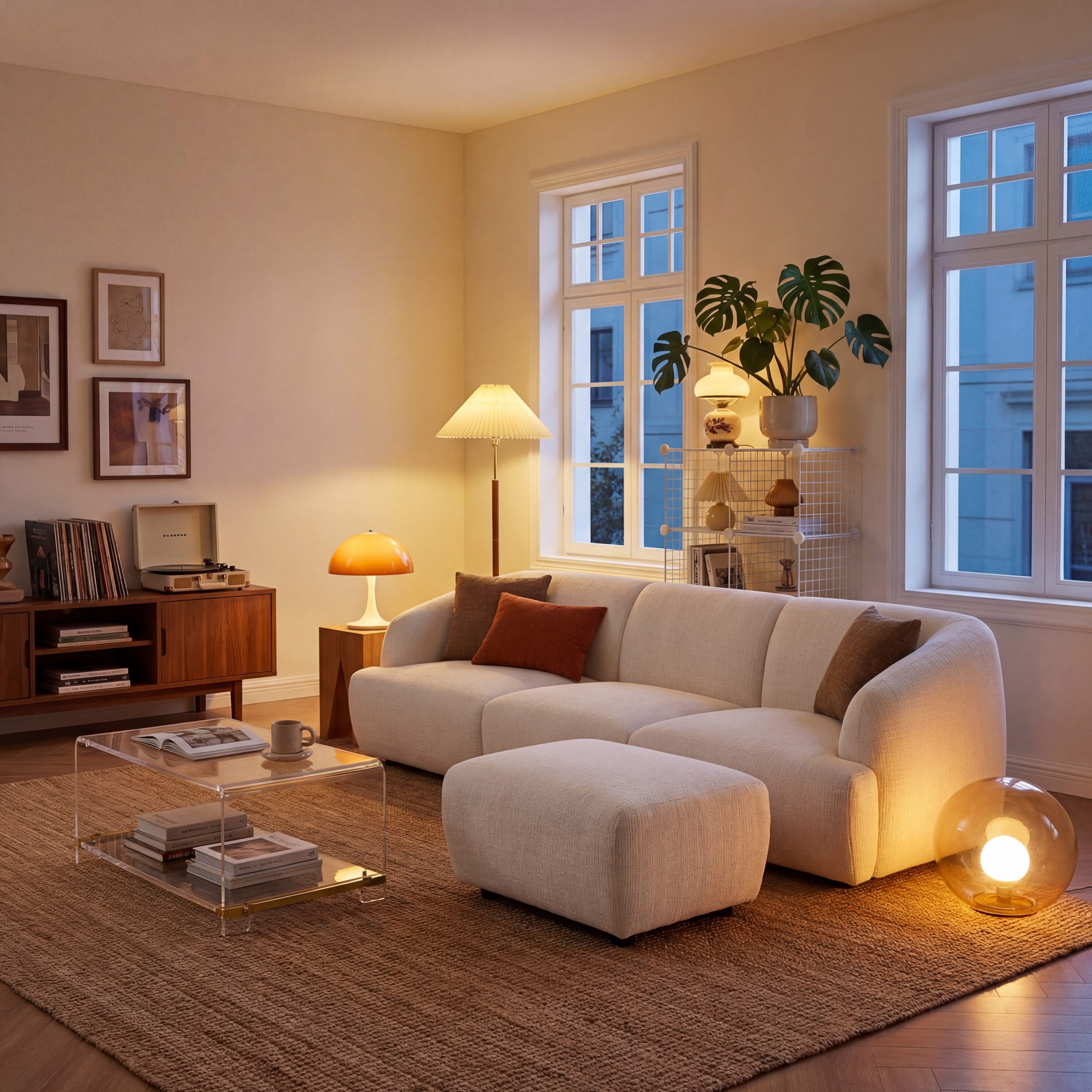 Woltu Sofa, Modulares Sofa, aus Chenille, verstellbaren Füßen