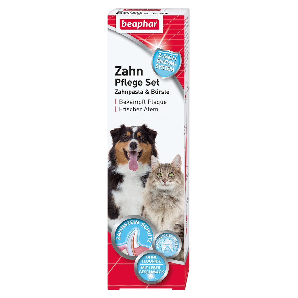 Tierzahnbürste Zahnpflege Set (Zahnpasta & Bürste) für Hunde