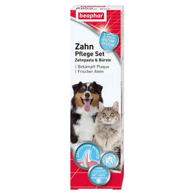 beaphar Tierzahnbürste Zahnpflege Set (Zahnpasta & Bürste) für Hunde