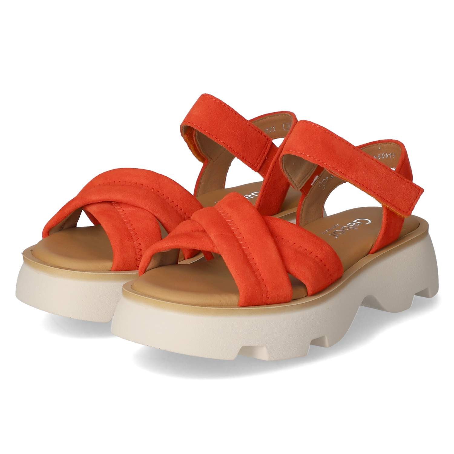 Gabor Gabor 62.853.23 Damen Rauleder orange Sandalette
