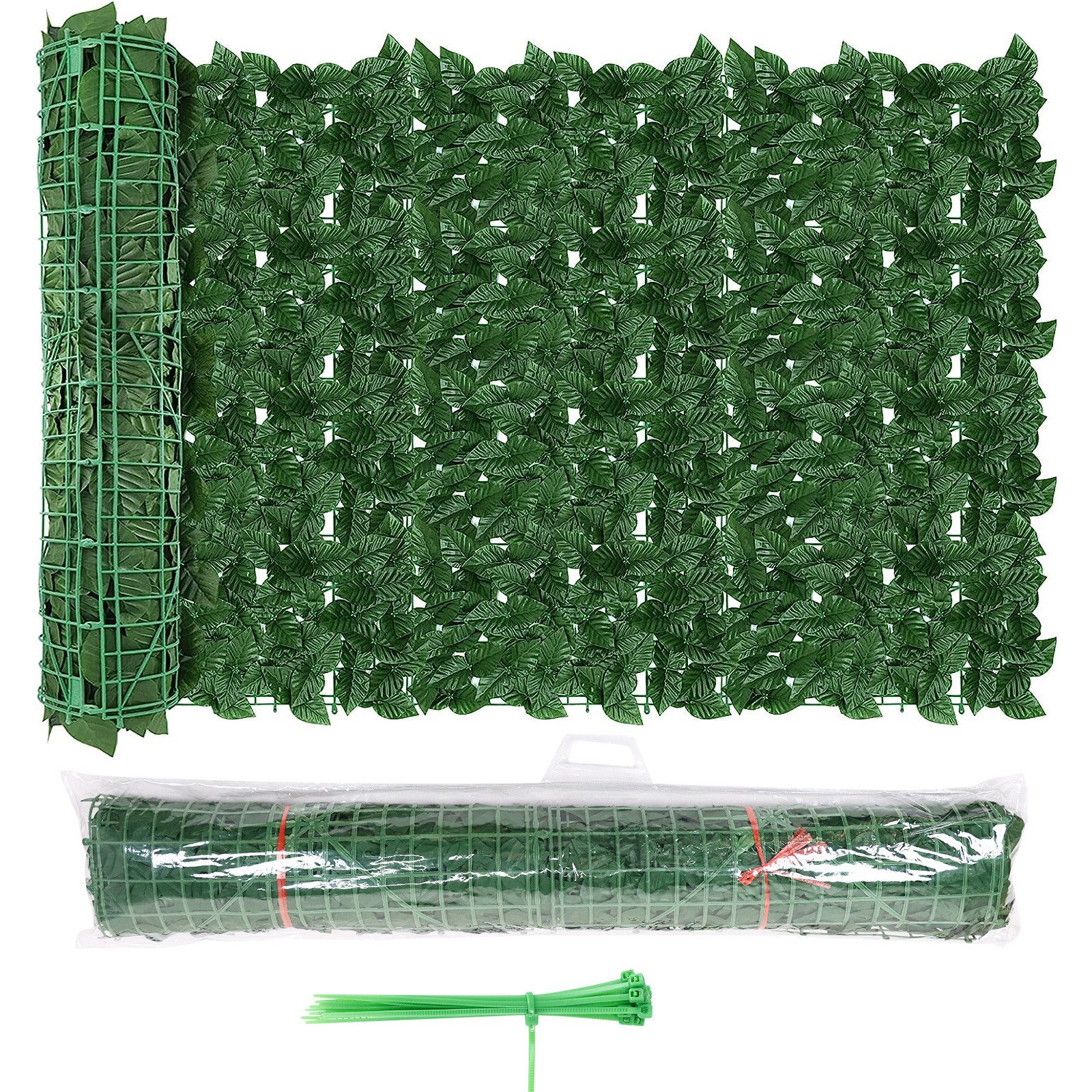 Kunsthecke Green Leaf-Sichtschutz Balkon Sichtschutz Blätterzaun günstig online kaufen
