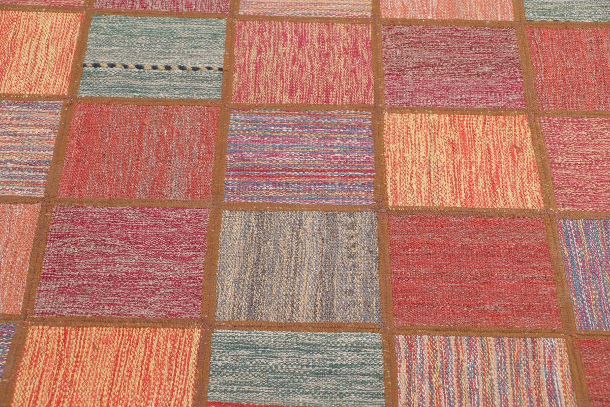 Orientteppich Kelim Patchwork 138x201 Handgewebter Orientteppich mm / Höhe: rechteckig, 4 Perserteppich, Nain Trading