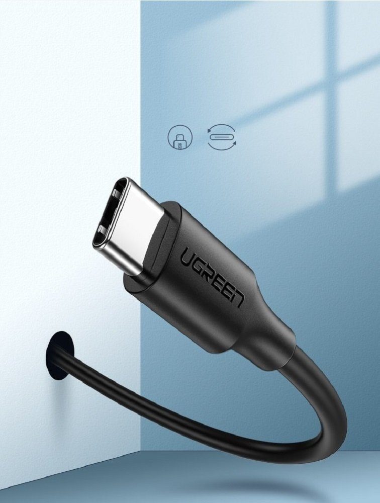 UGREEN Kabel USB - USB Typ-C 3A 3 Meter Datenkabel USB-C Ladeadapter schwarz USB-Kabel