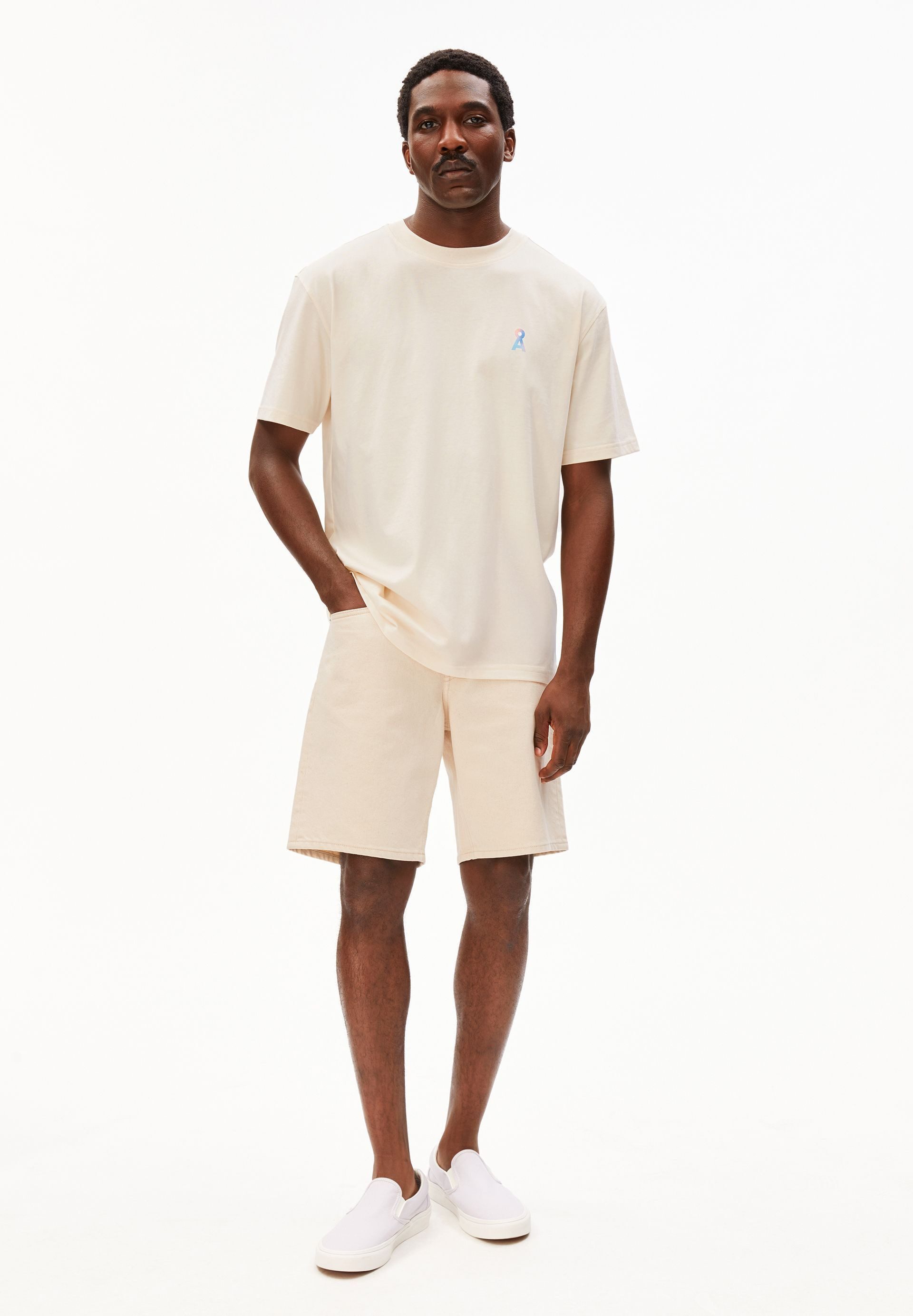 Armedangels Print-Shirt MAARKOS LOVE SINCE 100% Bio-Baumwolle Relaxed Fit