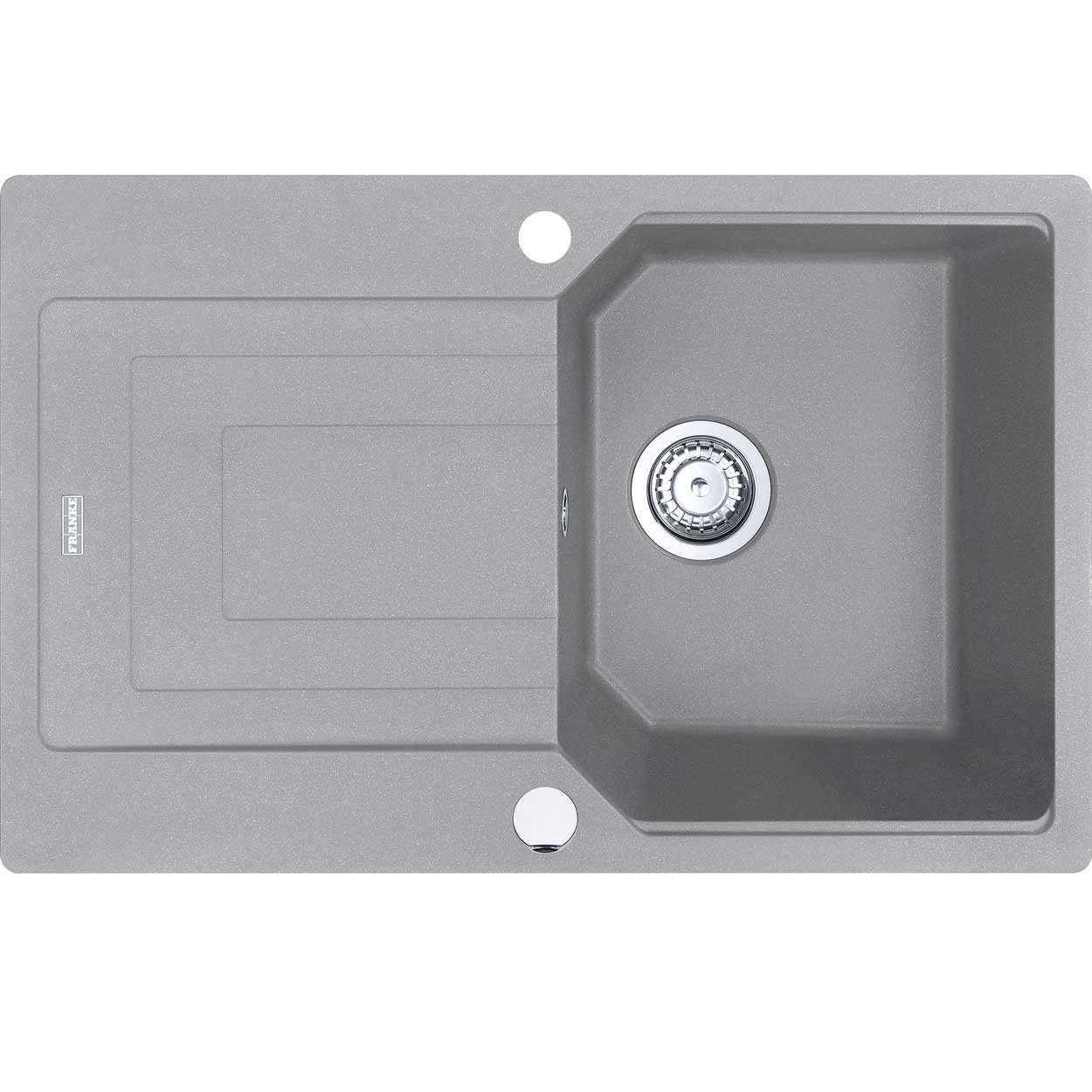 Einbauspüle Maris Urban Einbauspüle UBG 611-78 Steingrau Drehknopf Edelstahl