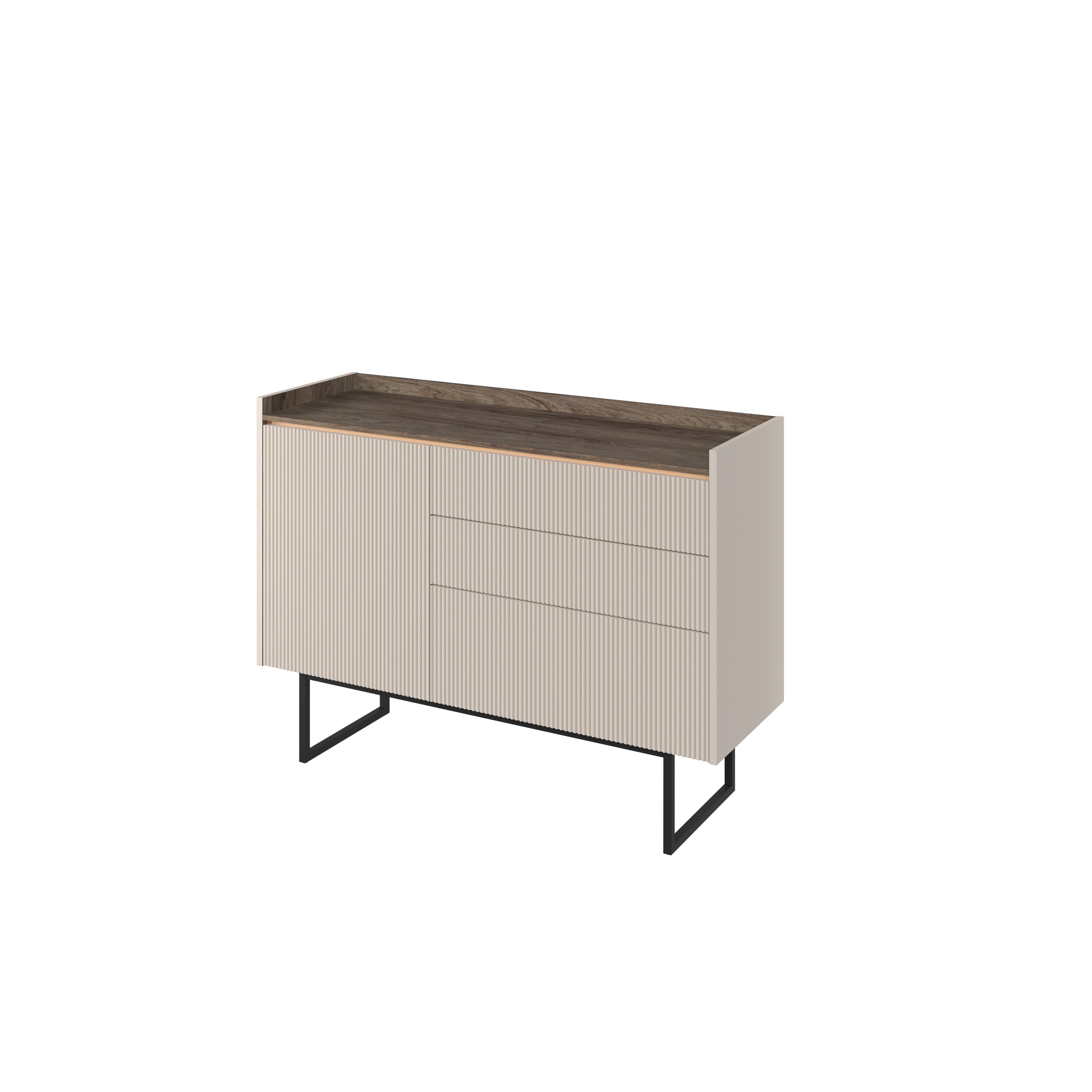 yourhouse24 Kommode LAGO LG-02 mit Beleuchtung Beige
