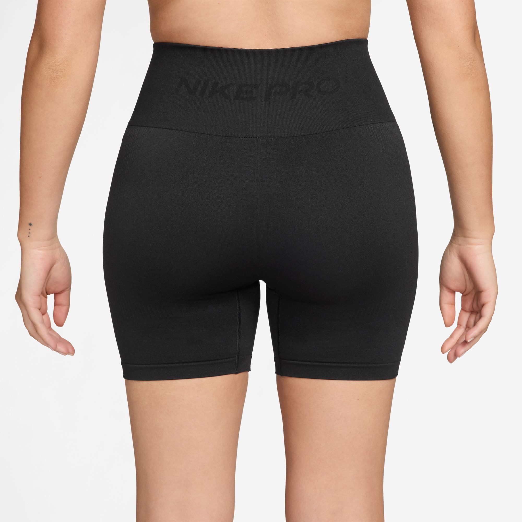 Nike Trainingstights Nike Pro Seamless Women's Dri-FIT High-Waisted 5" Biker Shorts nahtloses Design, hoher Bund