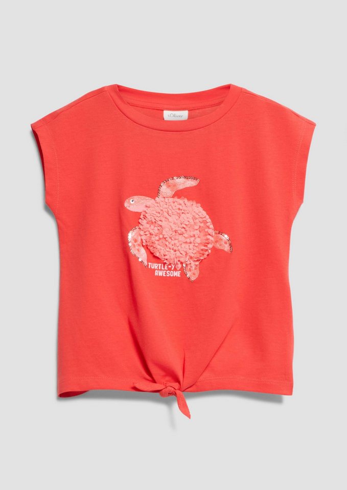 s.Oliver Kurzarmshirt T-Shirt T-Shirt mit 3D-Artwork