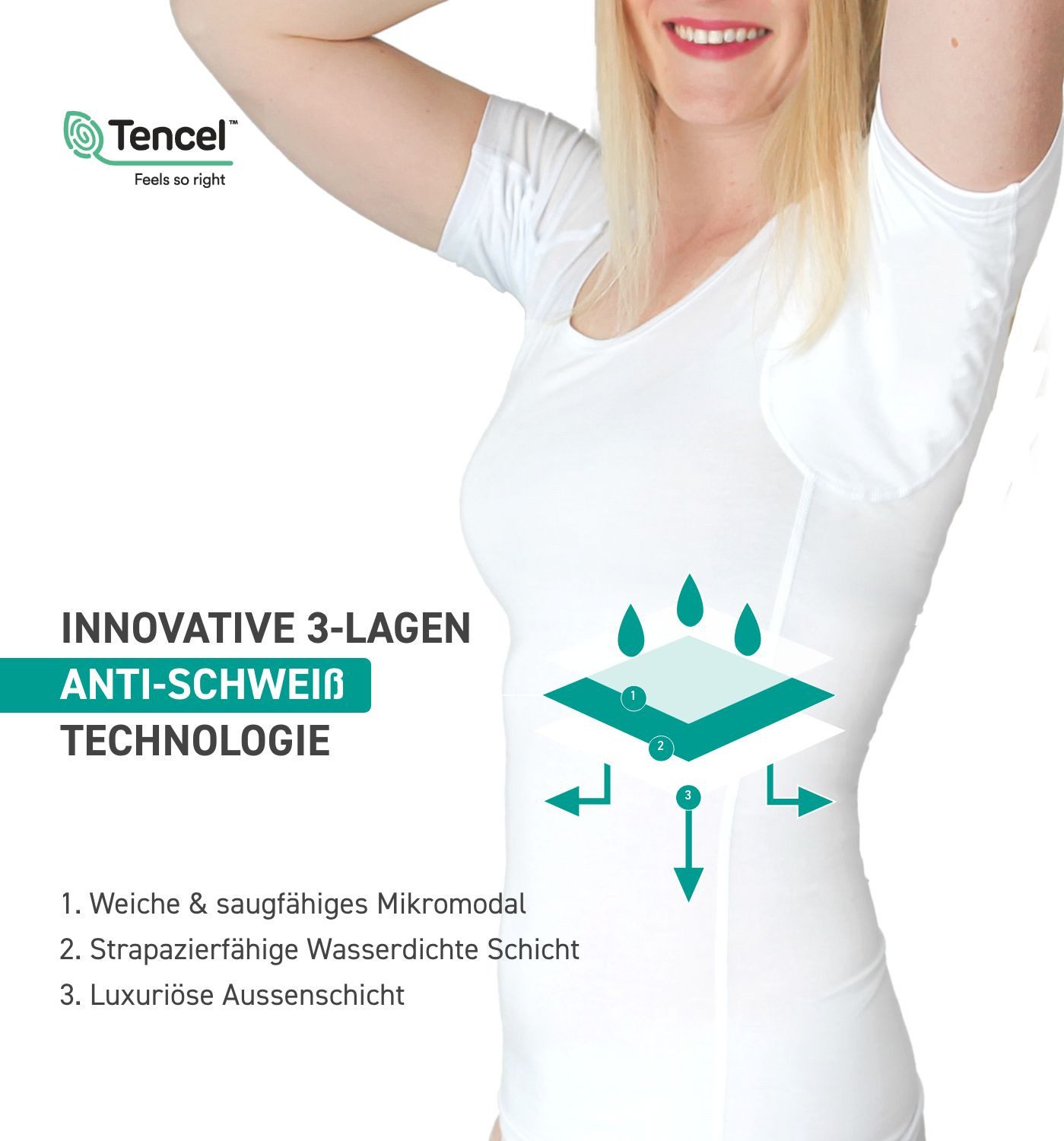 Odaban Funktionsshirt odaban® kühlendes Anti-Schweiß Shirt günstig online kaufen