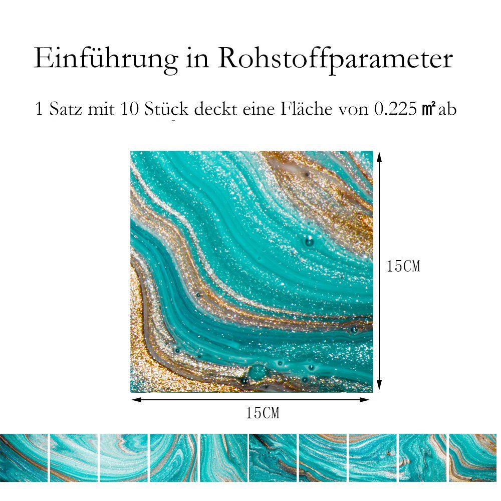 COOL-i ® Fliesenaufkleber, 10 St PVC Selbstklebende,(10cm,15cm zwei Größen) günstig online kaufen