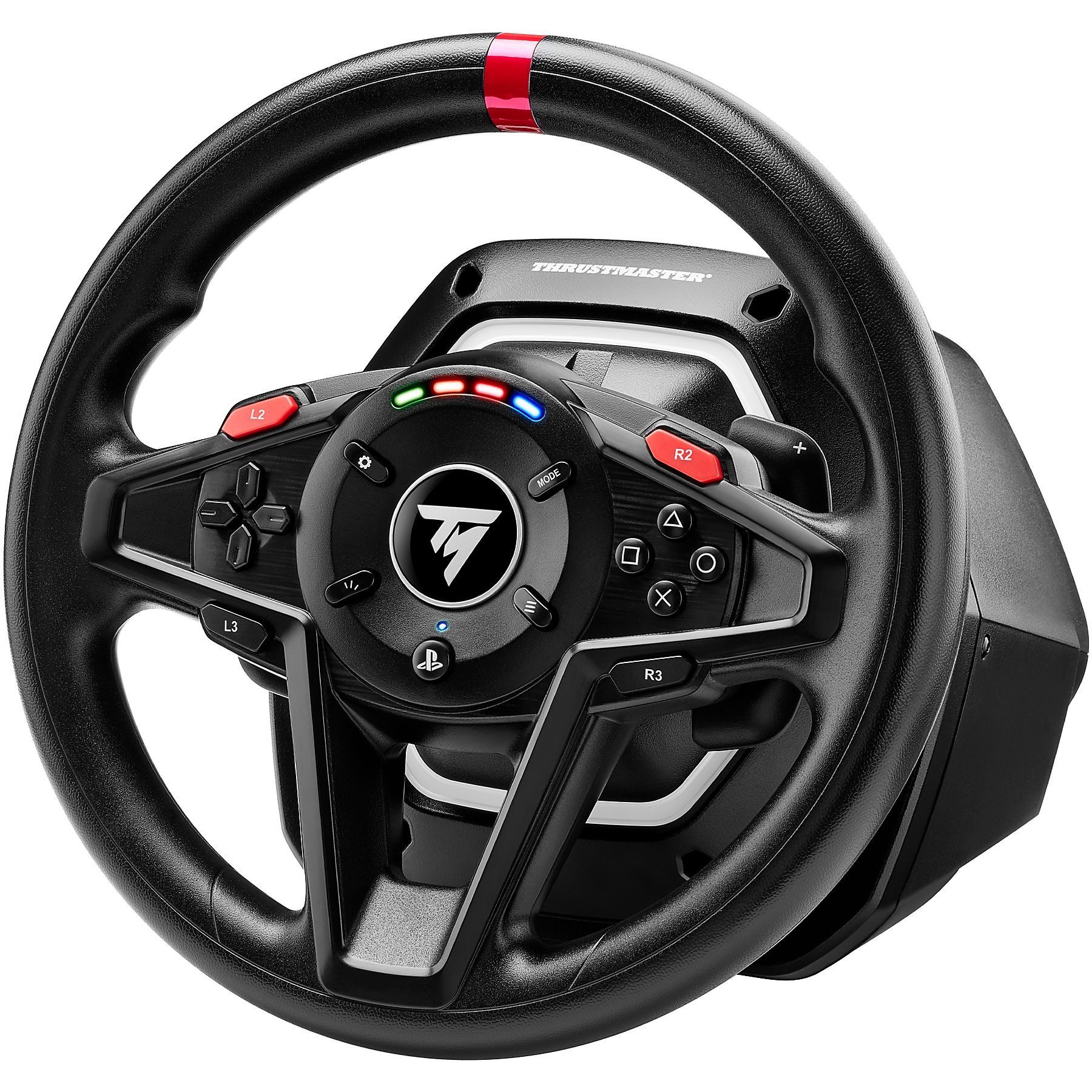 Thrustmaster T128 (PS5/PS4/PC), Force Feedback Lenkrad mit T2PM Pedalset Gaming-Lenkrad (Set)