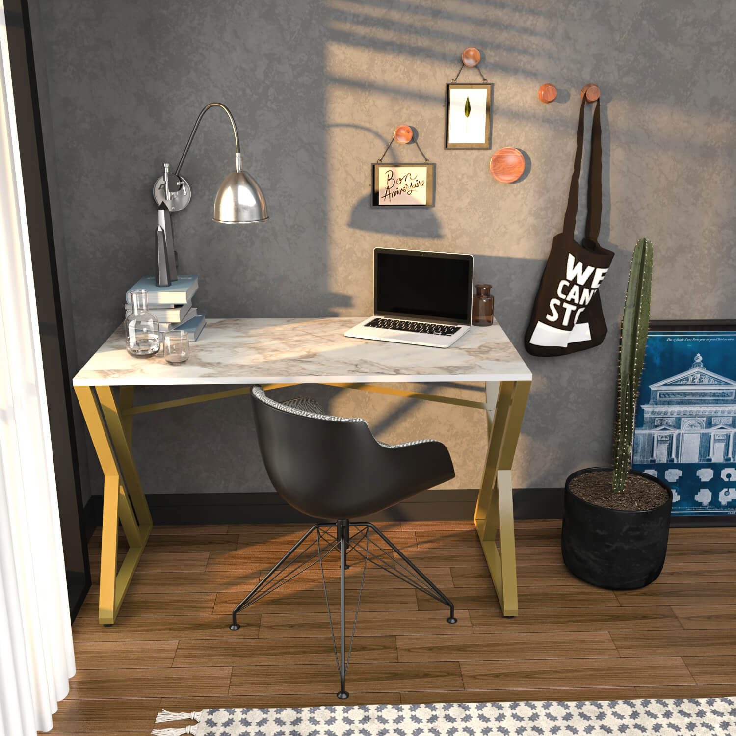 Decorotika Schreibtisch Schreibtisch GYZA 120 cm günstig online kaufen