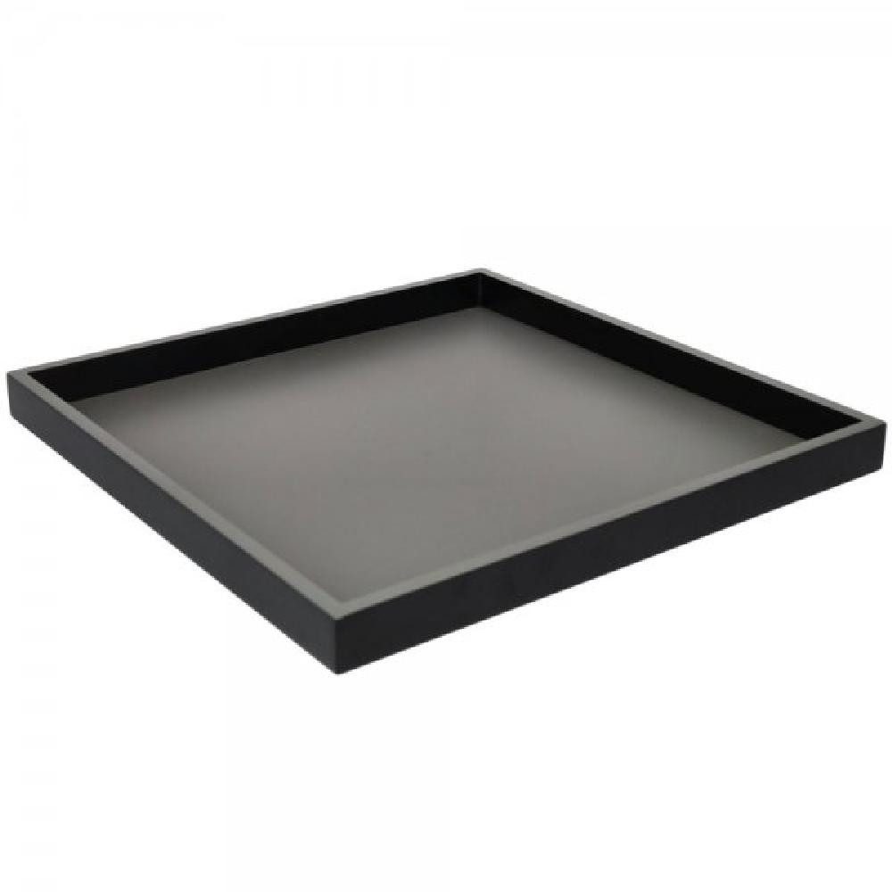 Giftcompany Tablett Tablett Neo Quadratisch Dunkelgrau Schwarz (32x32cm)