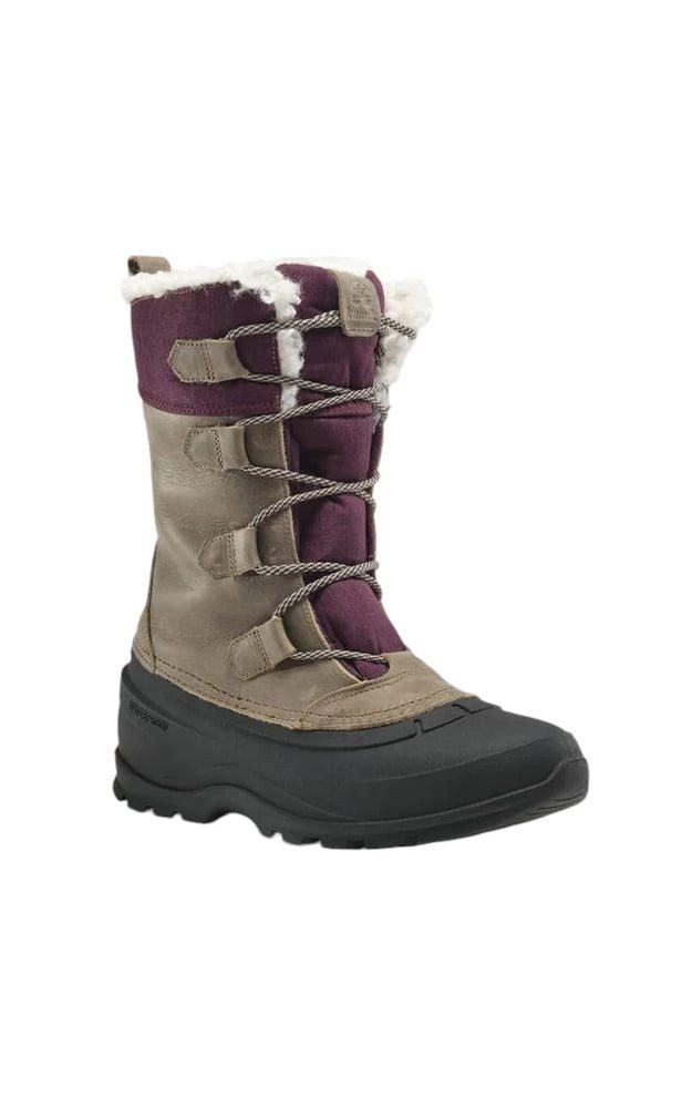 Kamik Snowgem (Leder, Nylon, wasserdicht) braun/violett Damen Winterstiefel günstig online kaufen