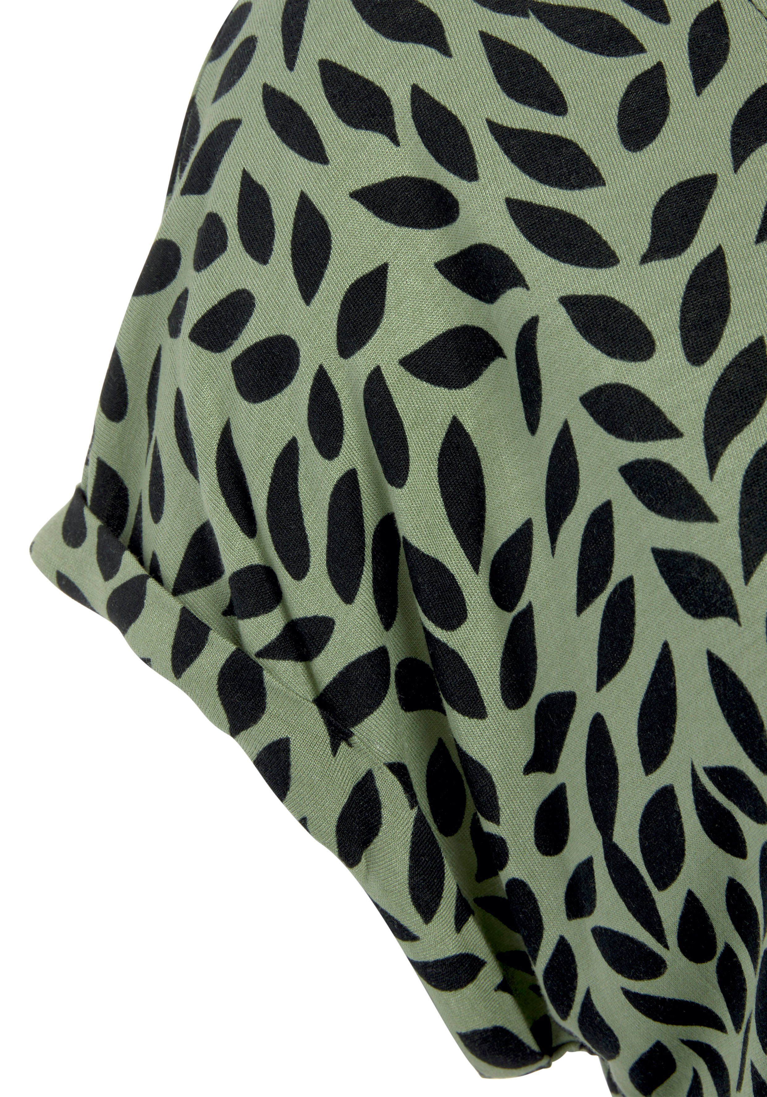 LASCANA Sleepshirt (1-tlg) Kleiner Palmendruck der Seite linken auf
