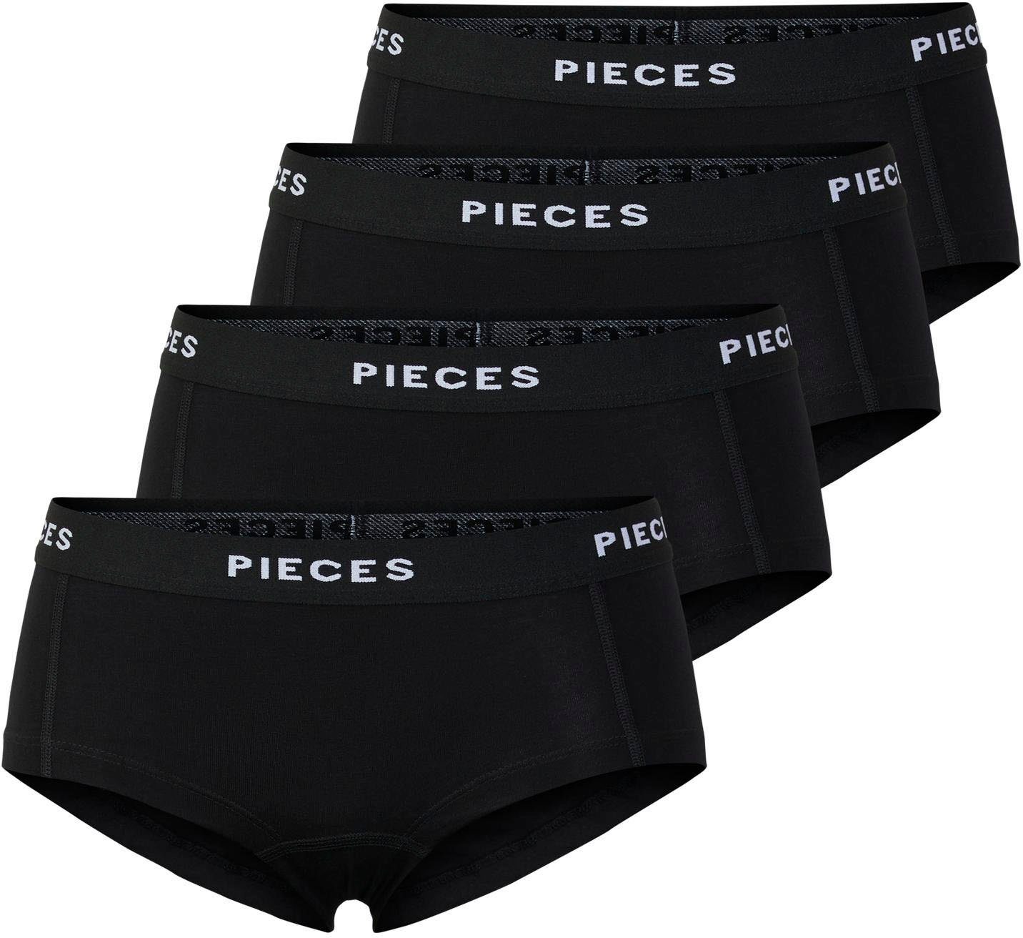 pieces Обтягуючі труси PCLOGO LADY 4 PACK SOLID NOOS BC (Packung, 4-St., 4er-Pack)