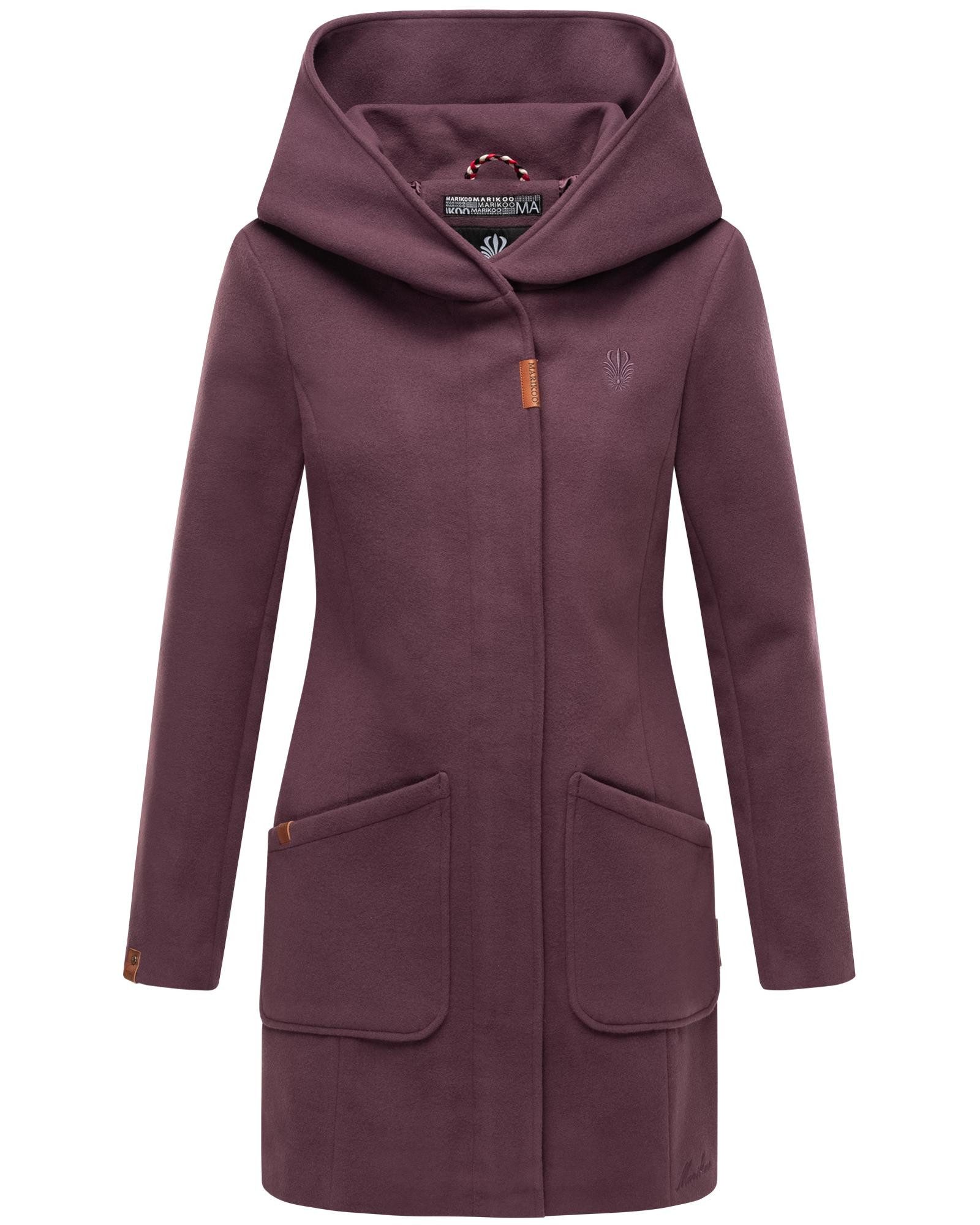 Marikoo Wintermantel Maikoo hochwertiger Mantel in Wollmantel-Optik mit gro günstig online kaufen