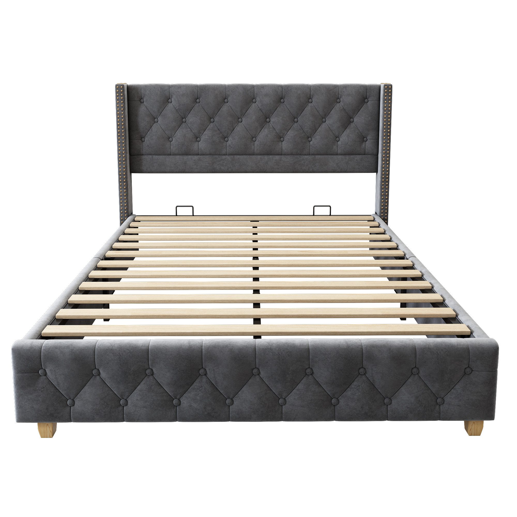 SOFTWEARY Polsterbett (Doppelbett mit Kopfteil und günstig online kaufen