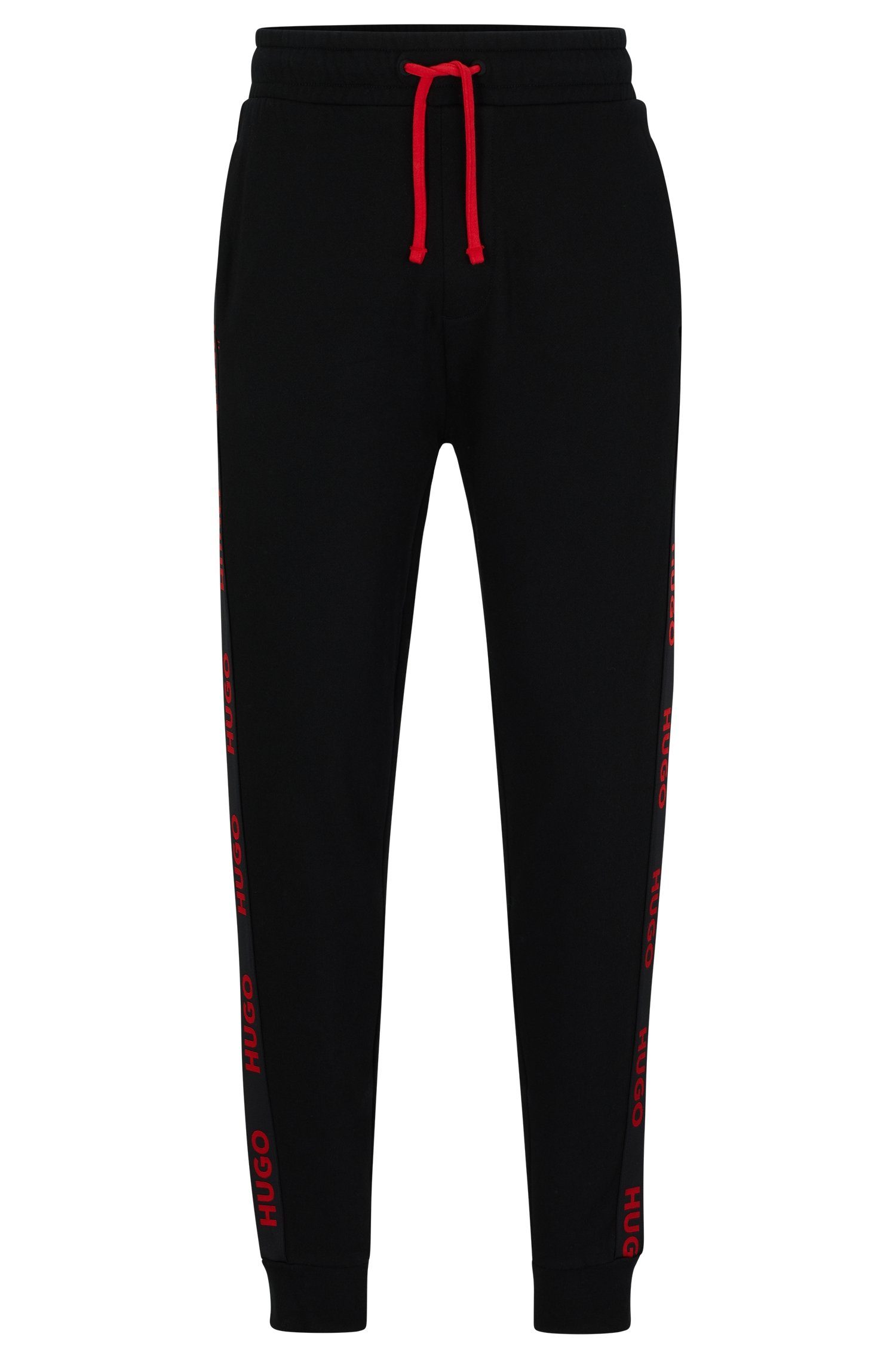 Pant Womenswear HUGO HUGO Sweatpants mit von HUGO durchgehenden Sporty Sweathose Logo Schriftzug,