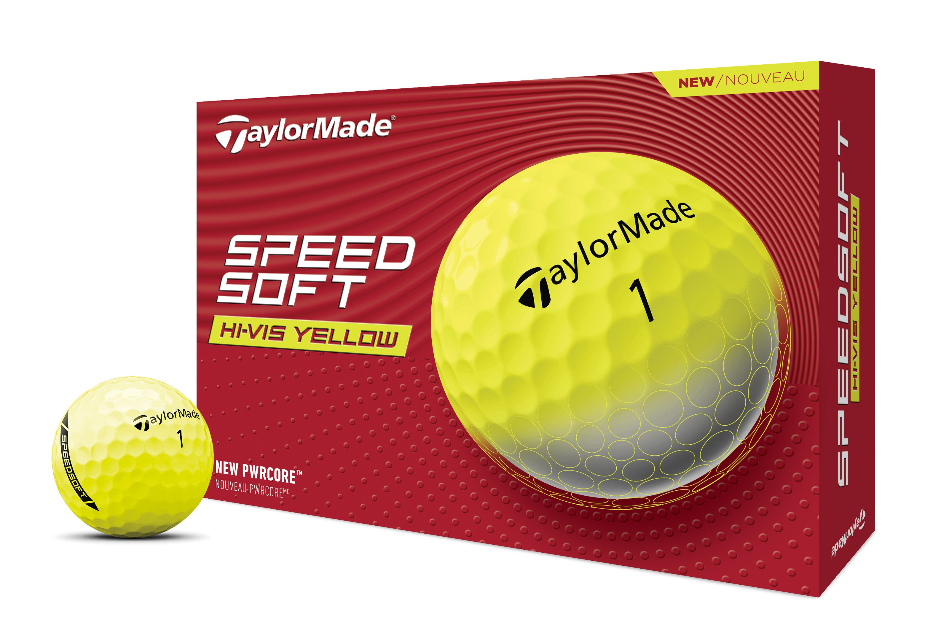 Taylormade Golfball TaylorMade Golfball Speed Soft Gelb 1 Dutzend