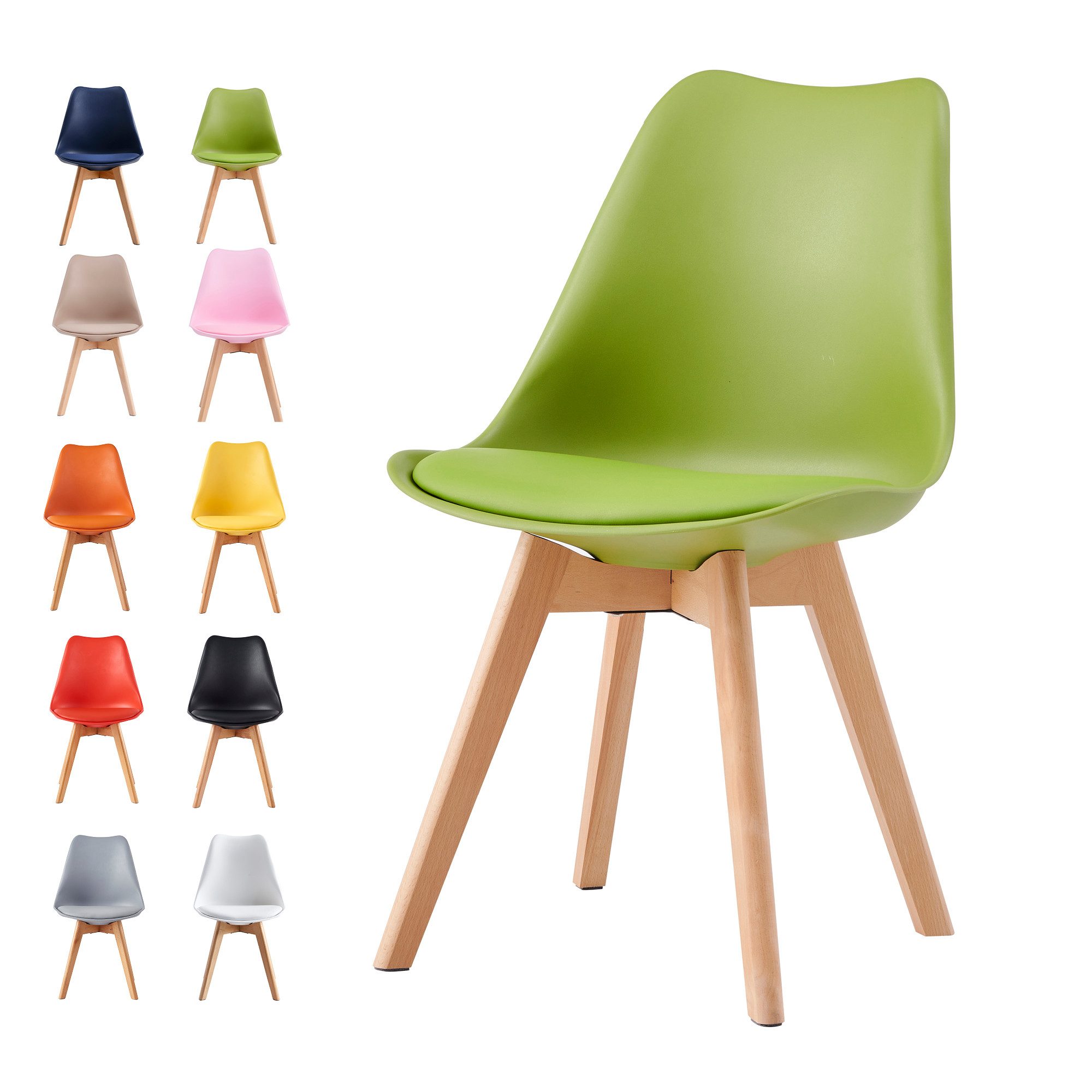 MCC direct Esszimmerstuhl Retro Esszimmerstühle EVA (4er Set)