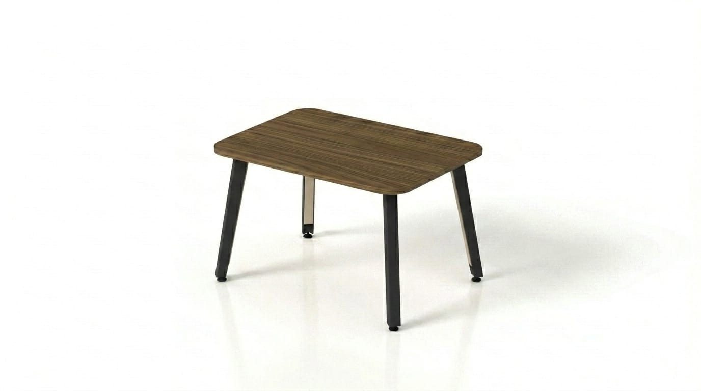 Xlmoebel Couchtisch Design Couchtisch Holzplatte Metallgestell Wohnzimmertisch (1-St., 1-tlg)