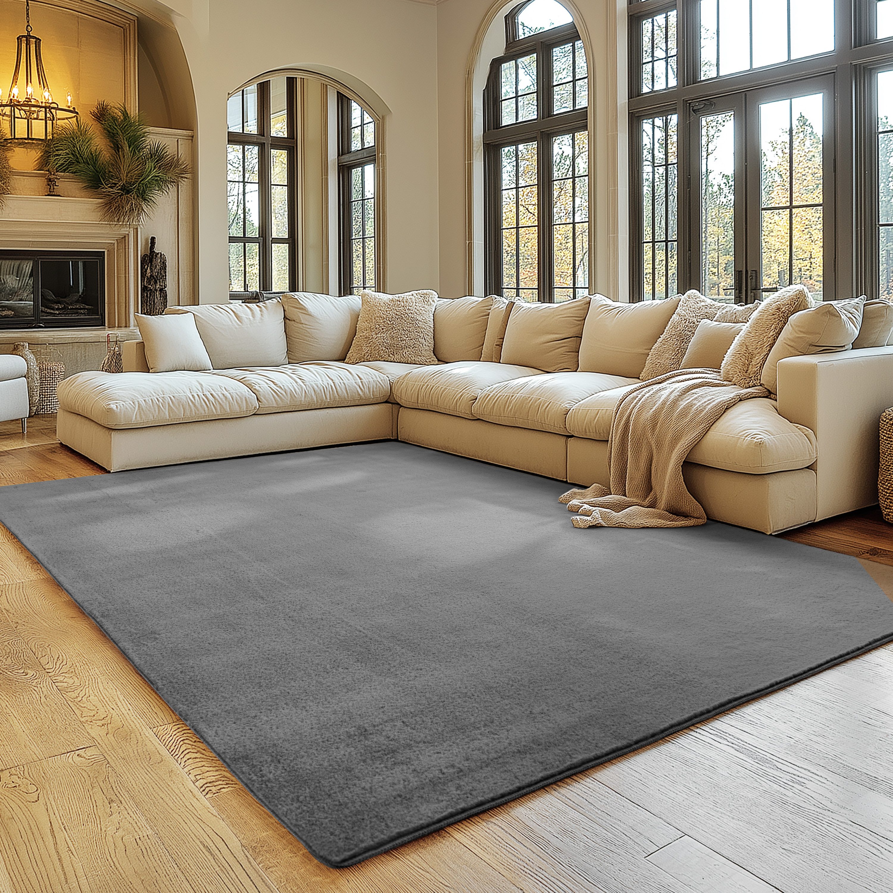 SIMPEX24 Teppich Unicolor - Einfarbig, Rechteckig, Höhe: 11 mm, Perfekt geeignet für Wohnzimmer, Schlafzimmer,Kinderzimmer