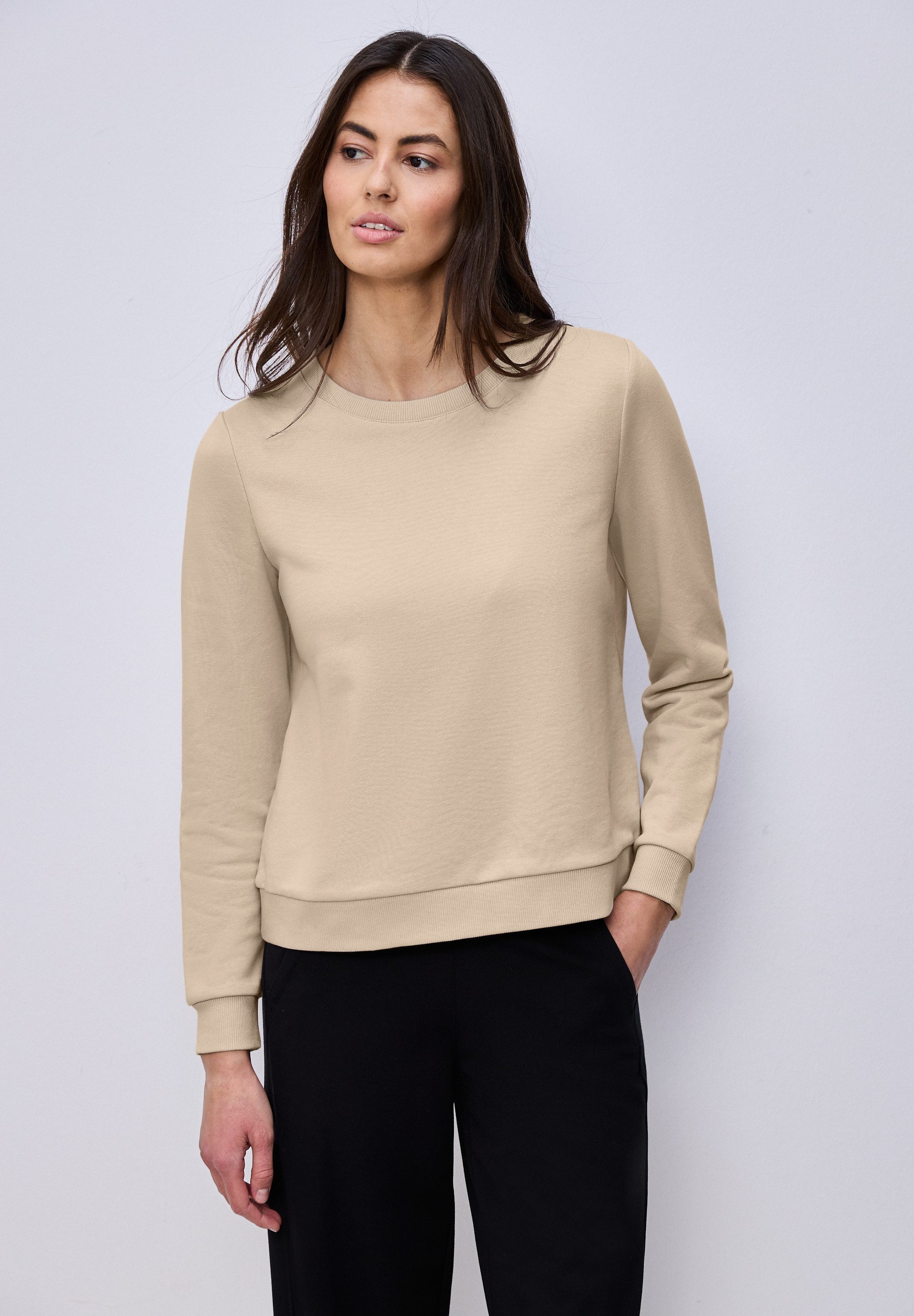 STREET ONE Sweatshirt mit Rundhalsausschnitt
