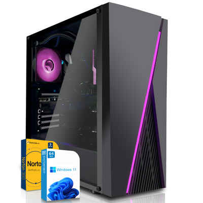 SYSTEMTREFF Gaming-PC (Intel Core i5 11400F, GeForce GTX 1650, 16 GB RAM, 512 GB SSD, Luftkühlung, Windows 11, WLAN)
