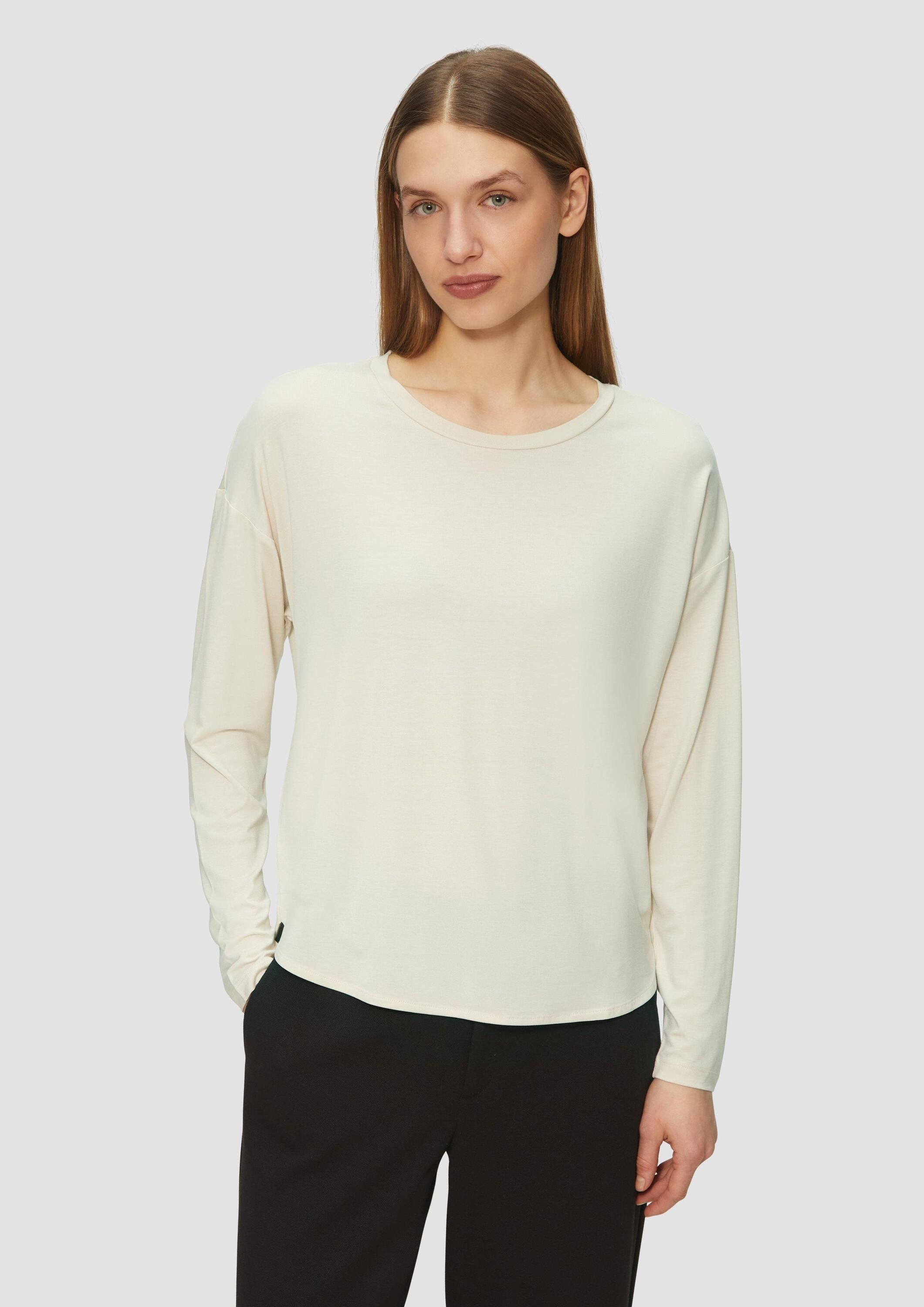 s.Oliver Langarmshirt T-Shirt Longsleeve mit überschnittenen Schultern und günstig online kaufen