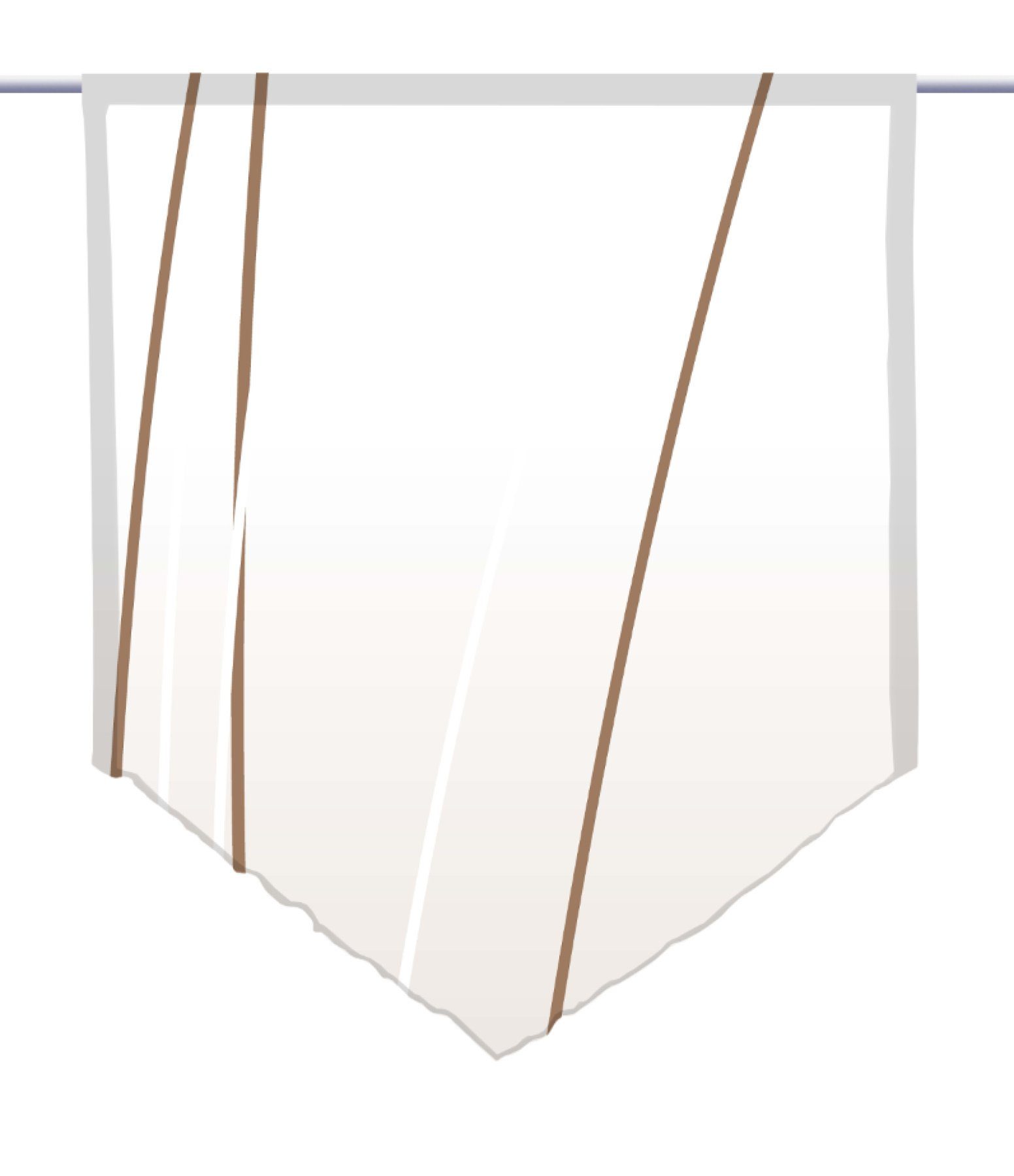 gardinen-for-life Scheibengardine Linea cappuccino up dark Scheibenhänger s günstig online kaufen