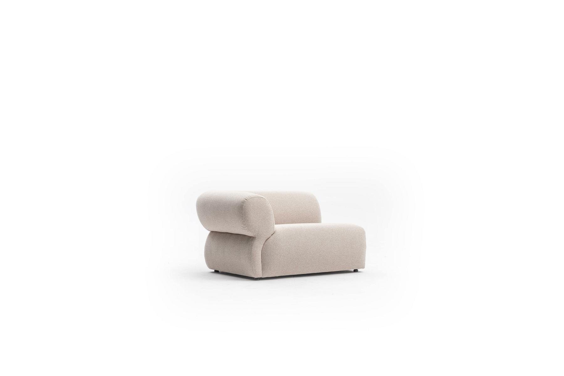 in Dreisitzer Möbel Polster Modern Couch, 3 Sitzer Design Beige Europe Sofa 3-Sitzer JVmoebel Made