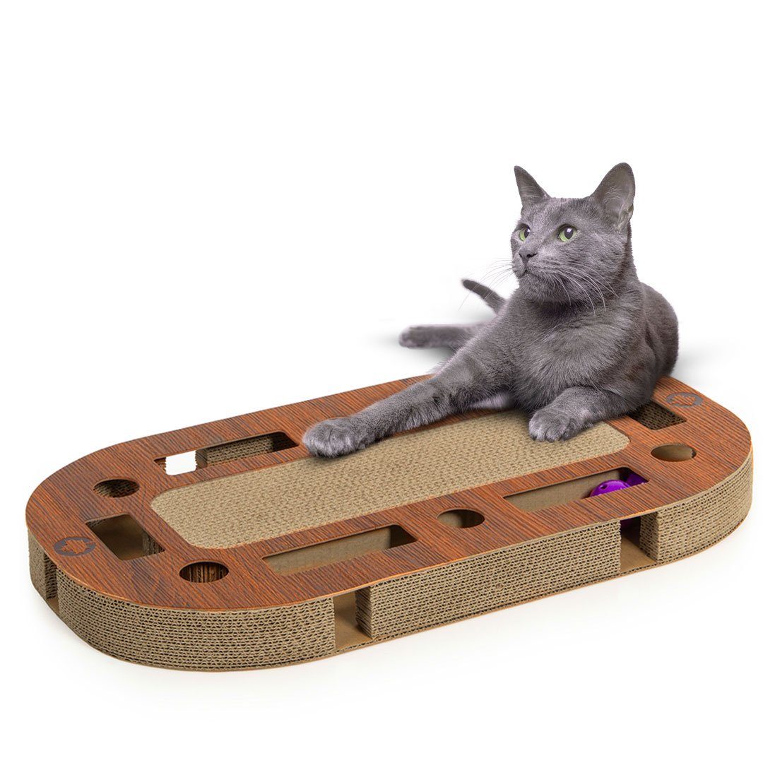 Canadian Cat Company Kratzpappe Playplate Small Walnuss, ca. 65 x 35 x 5,8 cm