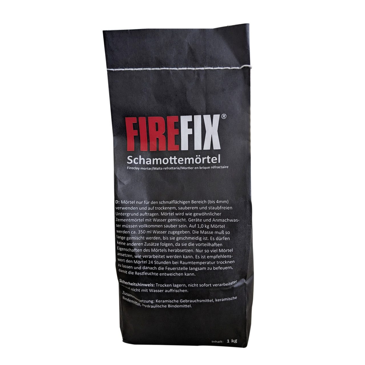 Firefix Backofenrost FireFix Schamottmörtel 1,0 kg, Holz