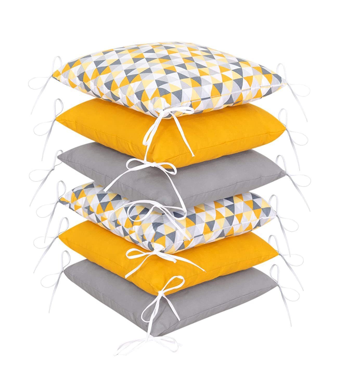 Bettnestchen 210 cm (6 Polster ca. 35 x 35 cm) Bettumrandung - Umrandungen