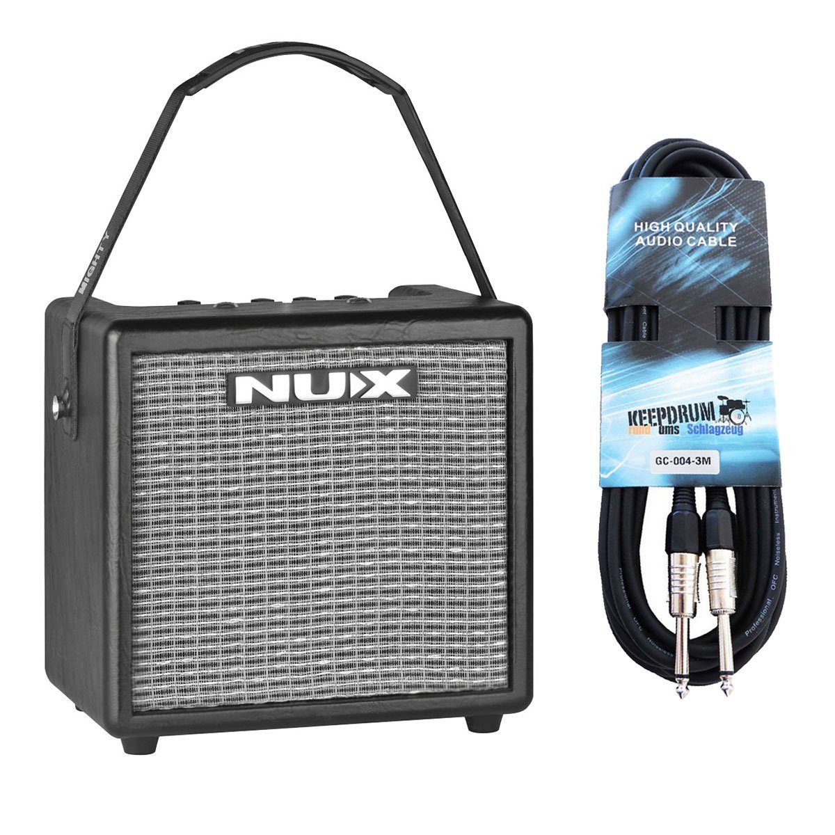 Nux Mighty 8BT Gitarren-Verstärker mit Klinkenkabel Verstärker (8,00 W)