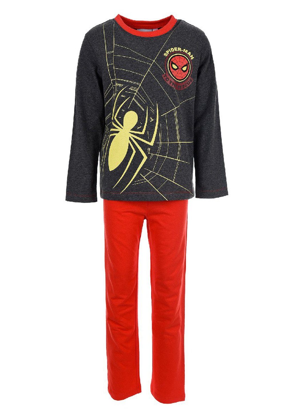 Spiderman Schlafanzug langarm Jungen Nachtwäsche Kinder Pyjama